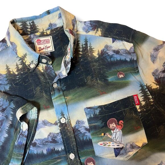 RSVLTS x Bob Ross Shirt Mens Medium - Picture 1 of 6